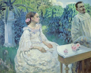 Autoportret artysty z siostrą Eleną Borisową-Musatową, 1898